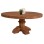 DINING TABLE ROUND PROVENCE FK9642 RECYCLED TEAK WOOD CARVED LEG-8cm.TABLETOP Φ180x76Hcm.