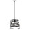 CEILING PENDANT LAMP FK4129 BLACK METAL CYLINDRICAL CAP 22-33x130Hcm.