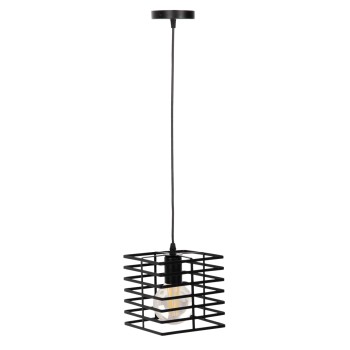 CEILING PENDANT LAMP FK4131 BLACK METAL CAP 16x16x124Hcm.