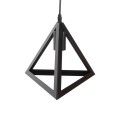 CEILING PENDANT LAMP FK4181 BLACK METAL CAP PYRAMID 15x15x125Hcm. CEILING PENDANT LAMP FK4181 BLACK METAL CAP PYRAMID 15x15x125Hcm.