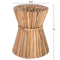 SIDE TABLE ROUND COOTER FK9792 TEAK BRANCHES IN NATURAL Φ37x50Hcm.