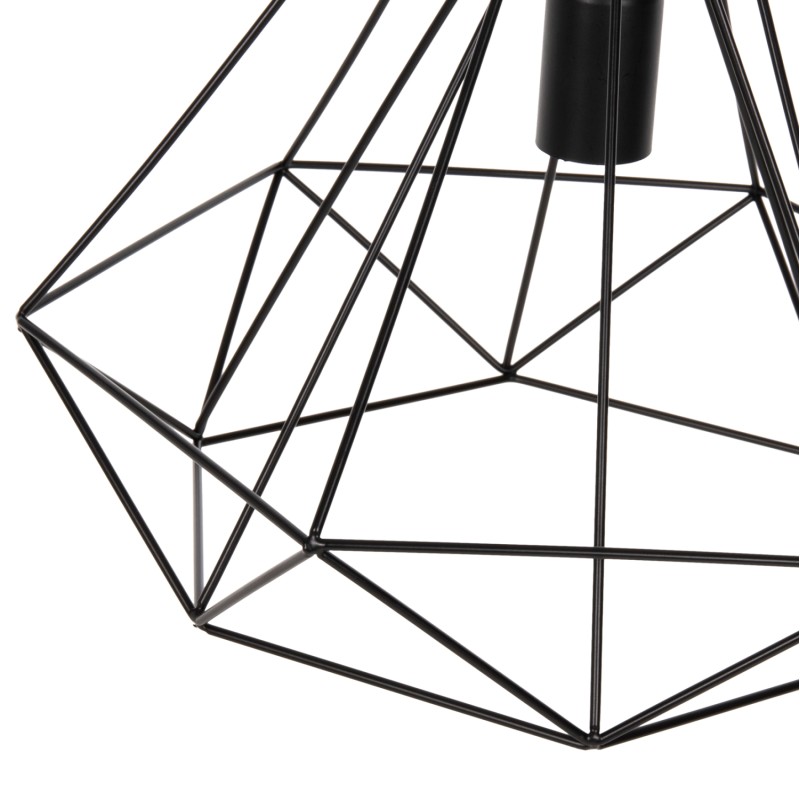 CEILING PENDANT LAMP FK4041 3-LIGHT BLACK METAL 25x22x123Hcm. CEILING PENDANT LAMP FK4041 3-LIGHT BLACK METAL 25x22x123Hcm.