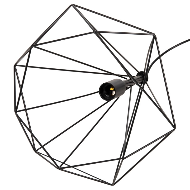 CEILING PENDANT LAMP FK4041 3-LIGHT BLACK METAL 25x22x123Hcm. CEILING PENDANT LAMP FK4041 3-LIGHT BLACK METAL 25x22x123Hcm.