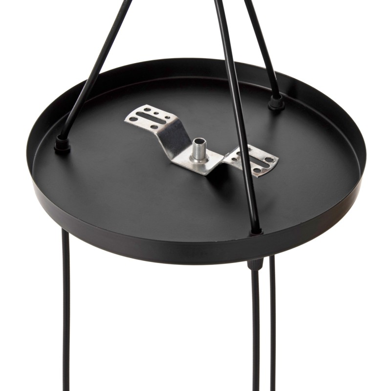 CEILING PENDANT LAMP FK4041 3-LIGHT BLACK METAL 25x22x123Hcm. CEILING PENDANT LAMP FK4041 3-LIGHT BLACK METAL 25x22x123Hcm.