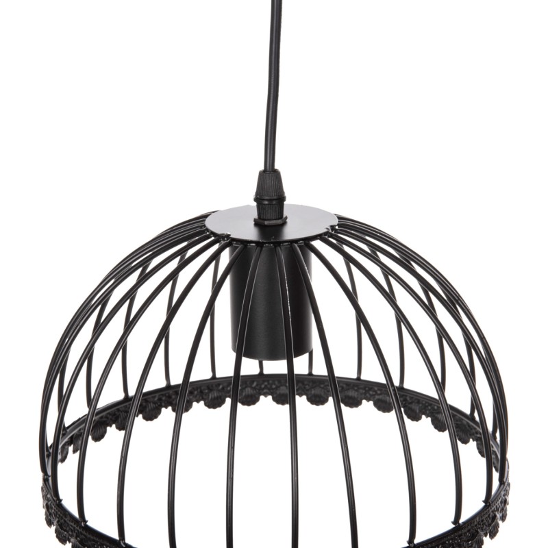 CEILING PENDANT LAMP FK4086 3-LIGHT BLACK METAL CAPS LIKE UMBRELLAS Φ22x123Hcm. CEILING PENDANT LAMP FK4086 3-LIGHT BLACK METAL CAPS LIKE UMBRELLAS Φ22x123Hcm.