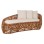 SOFA-LOUNGER LANTRY FK5991 NATURAL RATTAN- WHITE CUSHIONS 215x60x78Hcm.