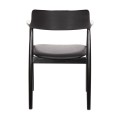 DINING ARMCHAIR KINGSLEY FK9634.02 MAHOGANY WOOD-BLACK VINYL 58x53x80Hcm. DINING ARMCHAIR KINGSLEY FK9634.02 MAHOGANY WOOD-BLACK VINYL 58x53x80Hcm.