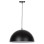 CEILING PENDANT LAMP FK4078 BLACK METAL ROUND CAP Φ40x125Hcm.