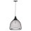 CEILING PENDANT LAMP FK4100 BLACK METAL MESH BEL-SHAPED CAP Φ32x137Hcm.