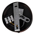 CEILING PENDANT LAMP FK4143 BLACK METAL CAP Φ25x125Hcm. CEILING PENDANT LAMP FK4143 BLACK METAL CAP Φ25x125Hcm.