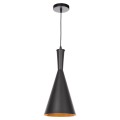 CEILING PENDANT LAMP FK4134 BLACK ALUMINUM CAP Φ18x130Hcm. CEILING PENDANT LAMP FK4134 BLACK ALUMINUM CAP Φ18x130Hcm.