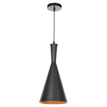 CEILING PENDANT LAMP FK4134 BLACK ALUMINUM CAP Φ18x130Hcm.
