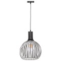 CEILING PENDANT LAMP FK4164 BLACK METAL CAP Φ28x138Hcm. CEILING PENDANT LAMP FK4164 BLACK METAL CAP Φ28x138Hcm.
