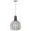 CEILING PENDANT LAMP FK4164 BLACK METAL CAP Φ28x138Hcm.