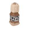 TABLE STATUETTE SUMBA FK4309 MADE OF WHITE PARAS STONE-BEADS-SEAGRASS ROPE 7x7x17Hcm.