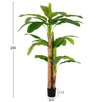 DECORATIVE SYNTHETIC PLANT FK7978 BANΑΝΑ TREE IN POT 200H cm.