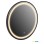 WALL MIRROR ROUND IMAGE FK9579.01 ALUMINUM IN BLACK-LED LIGHT Φ60x3cm.