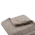 SOFA COVER-THROW WITH FRINGES DREAMTOPIA FK12164.06 IN LIGHT GREY COLOR 178X178cm. SOFA COVER-THROW WITH FRINGES DREAMTOPIA FK12164.06 IN LIGHT GREY COLOR 178X178cm.