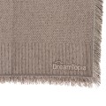 SOFA COVER-THROW WITH FRINGES DREAMTOPIA FK12162.10 IN BROWN COLOR 245X170cm. SOFA COVER-THROW WITH FRINGES DREAMTOPIA FK12162.10 IN BROWN COLOR 245X170cm.
