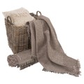 SOFA COVER-THROW WITH FRINGES DREAMTOPIA FK12162.10 IN BROWN COLOR 245X170cm. SOFA COVER-THROW WITH FRINGES DREAMTOPIA FK12162.10 IN BROWN COLOR 245X170cm.