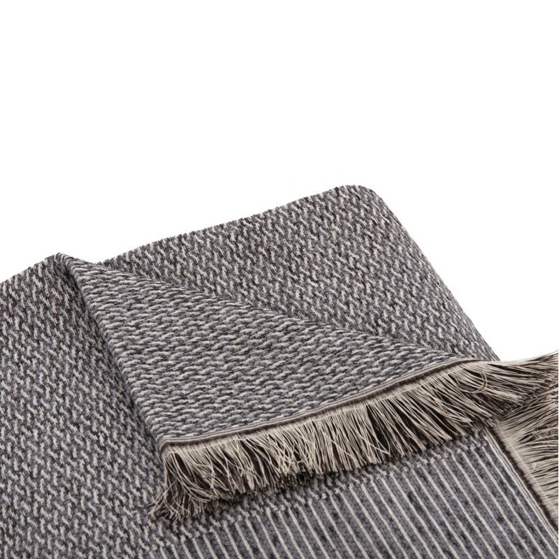 SOFA COVER-THROW WITH FRINGES DREAMTOPIA FK12162.06 IN GREY COLOR 245X170cm. SOFA COVER-THROW WITH FRINGES DREAMTOPIA FK12162.06 IN GREY COLOR 245X170cm.