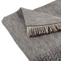 SOFA COVER-THROW WITH FRINGES DREAMTOPIA FK12165.05 IN LIGHT GREY COLOR 295X170cm. SOFA COVER-THROW WITH FRINGES DREAMTOPIA FK12165.05 IN LIGHT GREY COLOR 295X170cm.