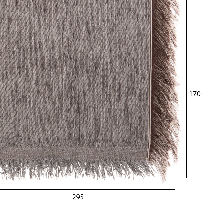 SOFA COVER-THROW WITH FRINGES DREAMTOPIA FK12165.08 IN GREY COLOR 295X170cm. SOFA COVER-THROW WITH FRINGES DREAMTOPIA FK12165.08 IN GREY COLOR 295X170cm.