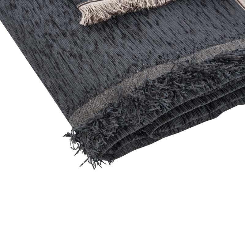 SOFA COVER-THROW WITH FRINGES DREAMTOPIA FK12165.09 IN NAVY BLUE COLOR 295X170cm. SOFA COVER-THROW WITH FRINGES DREAMTOPIA FK12165.09 IN NAVY BLUE COLOR 295X170cm.