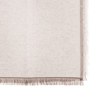 SOFA COVER-THROW WITH FRINGES DREAMTOPIA FK12161.01 IN ECRU COLOR 245X170cm.