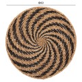 WALL DECOR ROUND FK7830.02 SPIRAL LOOK-SEAGRASS IN BLACK&NATURAL COLOR Φ61x3cm. WALL DECOR ROUND FK7830.02 SPIRAL LOOK-SEAGRASS IN BLACK&NATURAL COLOR Φ61x3cm.