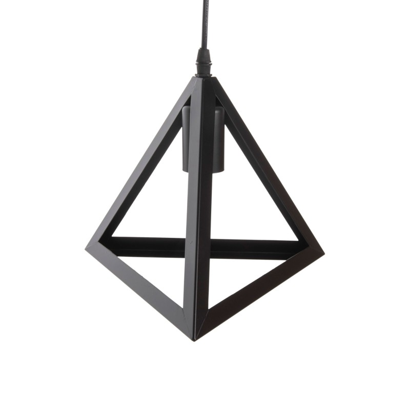 CEILING PENDANT LAMP FK4182 3 BLACK METAL CAPS PYRAMID Φ23x124Hcm. CEILING PENDANT LAMP FK4182 3 BLACK METAL CAPS PYRAMID Φ23x124Hcm.