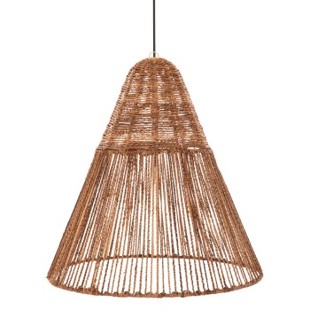 CEILING PENDANT LAMP FK4034 DRIED BANANA TREE FIBERS IN BROWN COLOR Φ100x100-105Hcm.