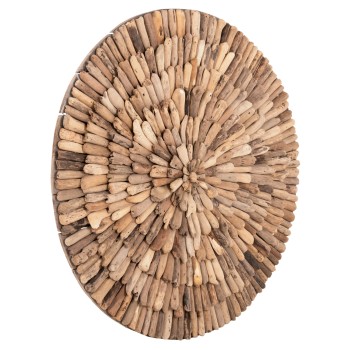 WALL DECORATION ROUND CHIIKI FK4300 DRIFTWOOD IN NATURAL Φ98 cm.