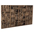 WALL DECORATION MYST FK4281 FRAME WITH FIGURINES MADE OF DRIFTWOOD 200x6x120Hcm. WALL DECORATION MYST FK4281 FRAME WITH FIGURINES MADE OF DRIFTWOOD 200x6x120Hcm.