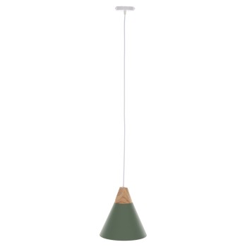 CEILING PENDANT LAMP FK4147 GREEN METAL CAP Φ25x118Hcm.