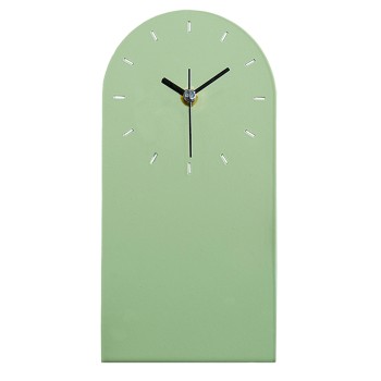 TABLE CLOCK FK4339.02 METAL IN LIGHT GREEN 12X24.5H cm.