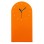 TABLE CLOCK FK4339.01 METAL IN ORANGE COLOR 12X24.5H cm.