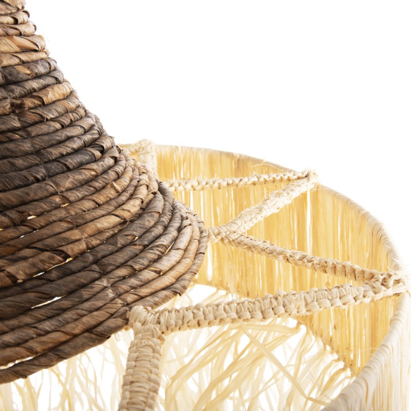 CEILING PENDANT LAMP WITH FRINGES FK7854 DRIED PALM FIBERS Φ51x37Hcm. CEILING PENDANT LAMP WITH FRINGES FK7854 DRIED PALM FIBERS Φ51x37Hcm.