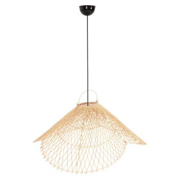 CEILING PENDANT LAMP FK7878.02 RATTAN IN NATURAL COLOR Φ58,5x31Hcm.