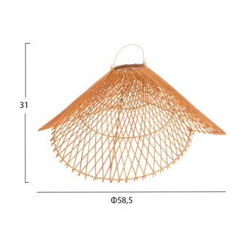 CEILING PENDANT LAMP FK7878.01 RATTAN IN SAND BEIGE COLOR Φ58,5x31Hcm. CEILING PENDANT LAMP FK7878.01 RATTAN IN SAND BEIGE COLOR Φ58,5x31Hcm.
