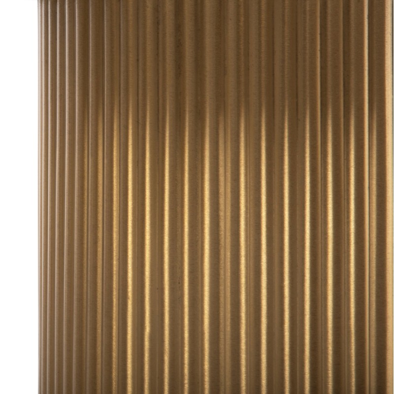 COFFEE TABLES 2PCS CLAD FK11916 METAL IN GOLD-BLACK TOP Φ110x38H & Φ80x32H cm.