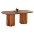 DINING TABLE DREMA FK9893 SOLID TEAK WOOD 200Χ110Χ77.5Hcm. 4cm.TABLETOP THICKNESS DINING TABLE DREMA FK9893 SOLID TEAK WOOD 200Χ110Χ77.5Hcm. 4cm.TABLETOP THICKNESS