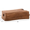 COFFEE TABLE TORANKU FK9796 SOLID TEAK TRUNK IN NATURAL