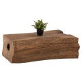 COFFEE TABLE TORANKU FK9796 SOLID TEAK TRUNK IN NATURAL
