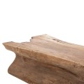 COFFEE TABLE TORANKU FK9796 SOLID TEAK TRUNK IN NATURAL