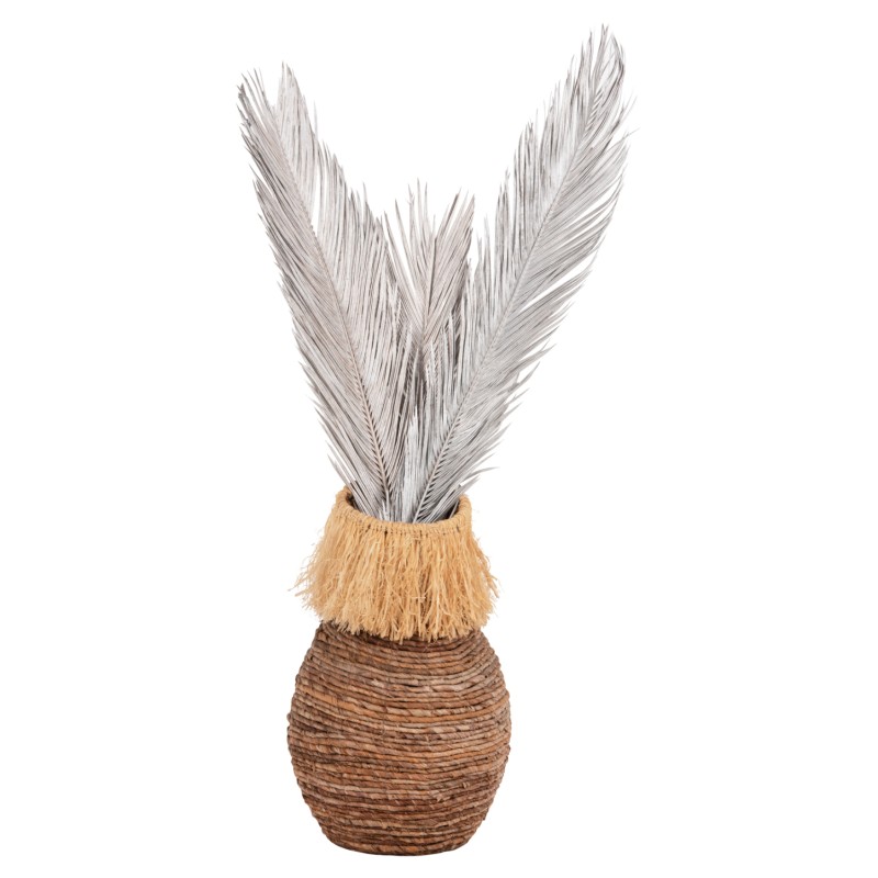 DECORATIVE DRIED 3-LEAF SET OF PALM TREE ΗΜ7957 SILVER 1120Hcm. DECORATIVE DRIED 3-LEAF SET OF PALM TREE ΗΜ7957 SILVER 1120Hcm.