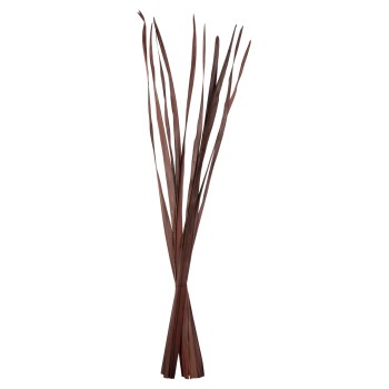 DECORATIVE DRIED SWORD LEAF BOUQUET FK7965 10PCS BROWN 120Hcm.