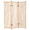 DIVIDER WITH 3 LEAFS ZENDOR FK4316 TEAK BRANCHES IN NATURAL 165x180Hcm.