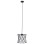 CEILING PENDANT LUMINAIRE FK4106 BLACK METAL-WHITE SYNTHETIC FABRIC Φ25x120Hcm.