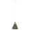 CEILING PENDANT LAMP FK4152 GREEN METAL CAP Φ21,5x115Hcm.